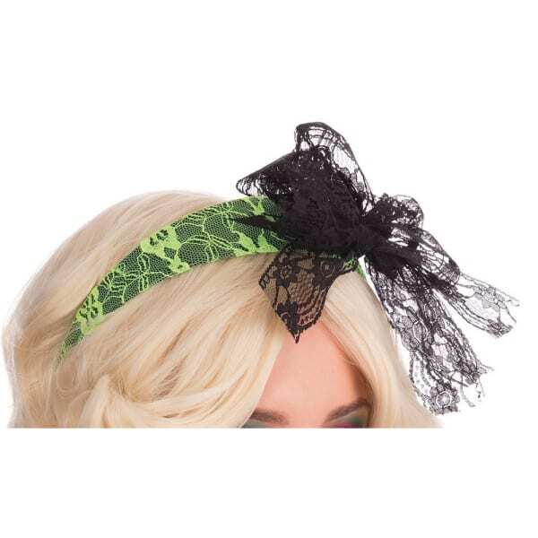 Bristol Novelty Adults 80s Lace Headband