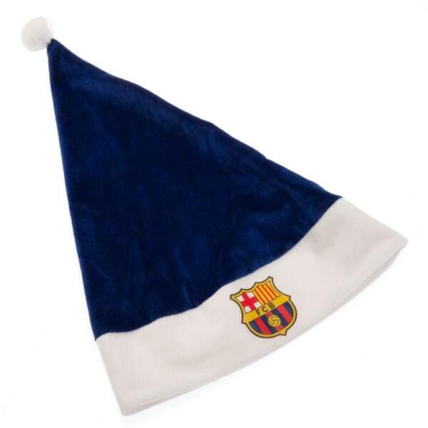 FC Barcelona Santa Claus Hat