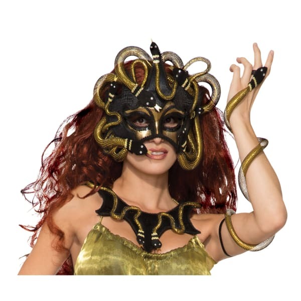 Bristol Novelty Unisex Medusa Eye Mask With Ribbon Tie