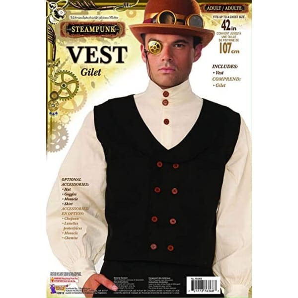 Bristol Novelty Mens Steampunk Vest