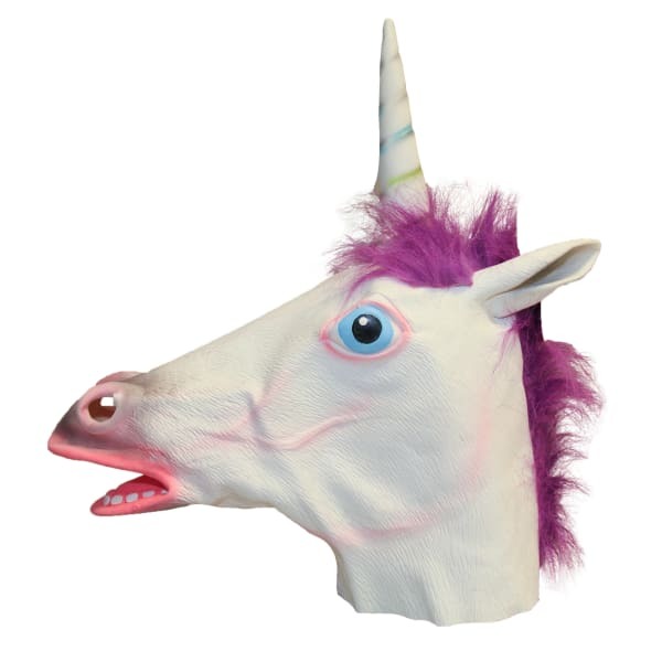 Bristol Novelty Adults Latex Unicorn Mask