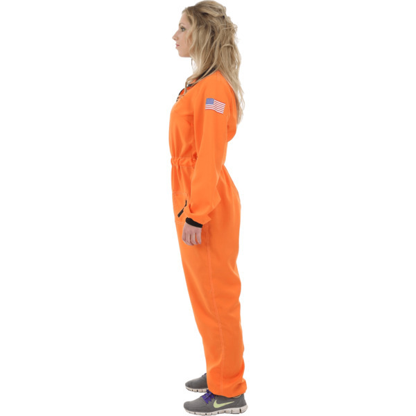 Orion Costumes Womens Orange Astronaut Small