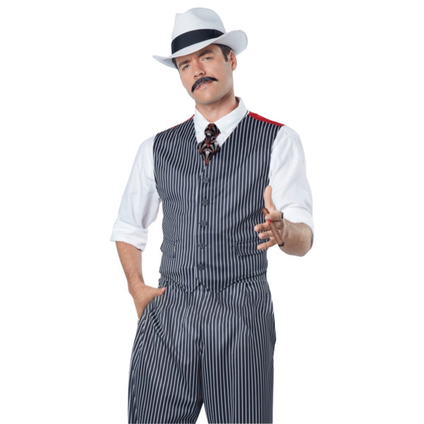 California Costumes Mens 1920s Pinstripe Mobster Medium