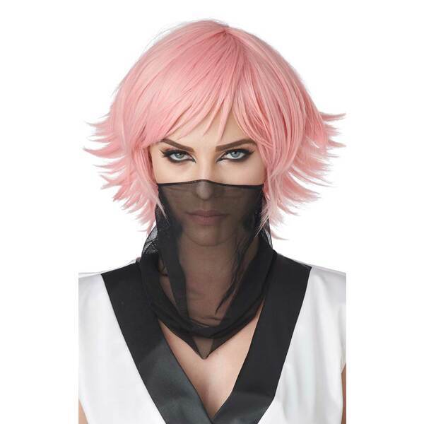 California Costumes Unisex Pink Feathered Cosplay Wig Pink