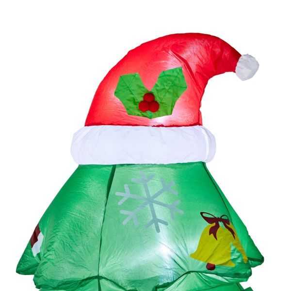 SO 210cm Inflateable Christmas Tree with Hat