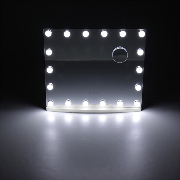 Livingandhome Hollywood Rectangle LED Makeup Mirror