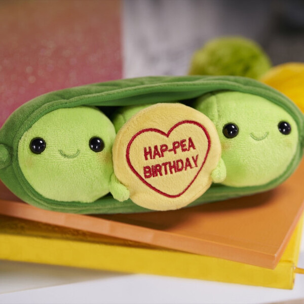 Swizzels Love Hearts Hap-Pea Birthday Plush