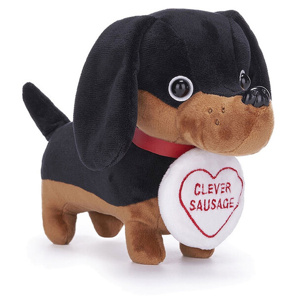 Swizzels Love Hearts Clever Sausage Dog Plush