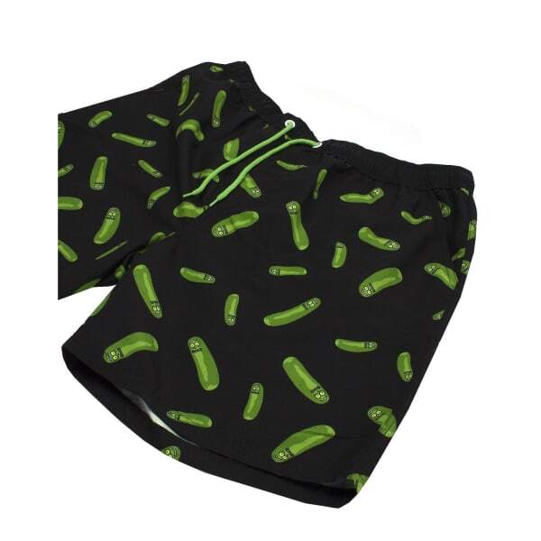 Rick And Morty Mens Pickle Rick Swim Shorts (XL)