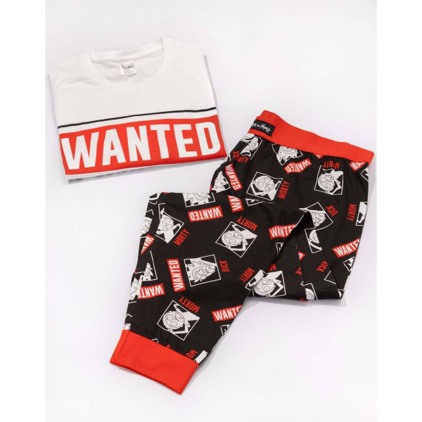 Rick And Morty Mens Wanted Poster Pyjama Set (L)