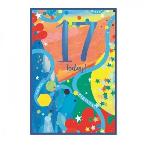 Simon Elvin Juvenile Boy 17th Birthday Card (Pack of 6)