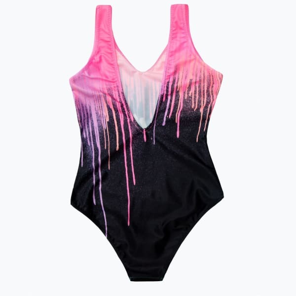 Hype Girls Drips Script One Piece Swimsuit (7-8 Years)