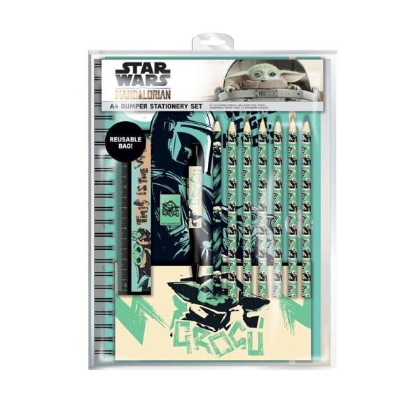 Star Wars: The Mandalorian Where I Go Bumper Stationery Set