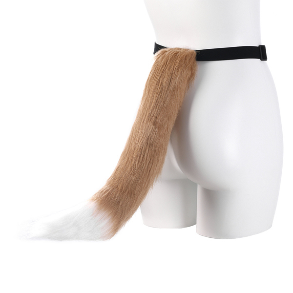 Livingandhome Halloween Fox Tail and Ear Headband Set