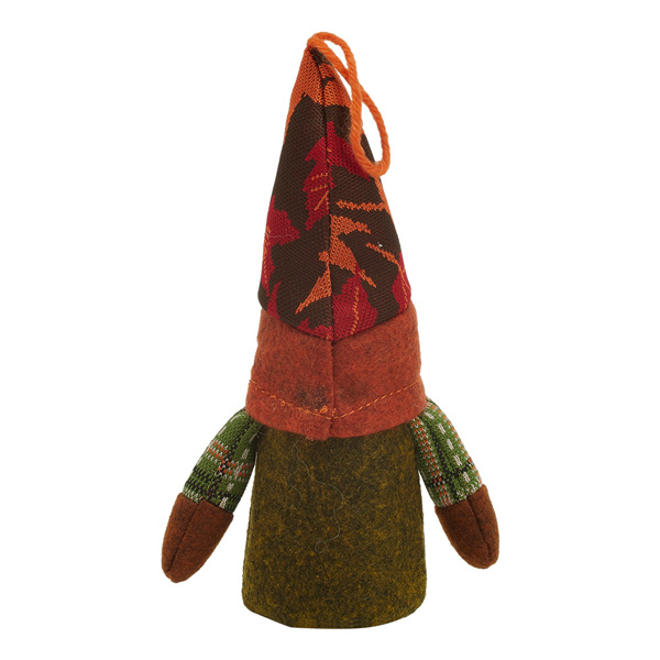 Livingandhome Harvest Maple Gnome Doll With Blact Hat