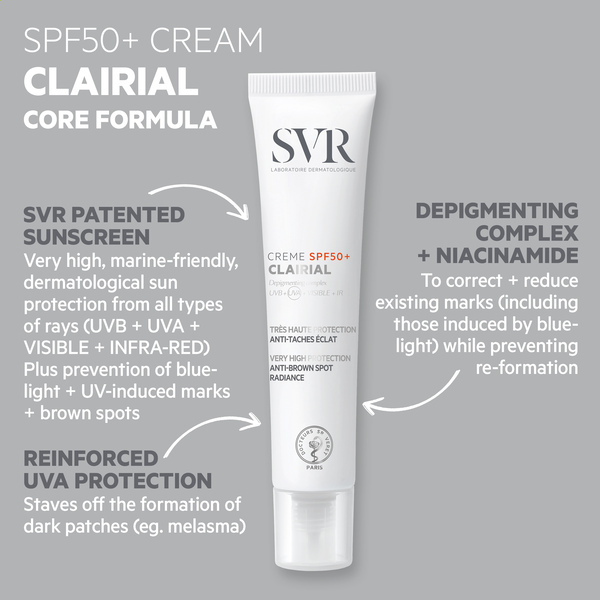 SVR CLAIRIAL SPF50+ Daily UV Hyperpigmentation Cream 40ml