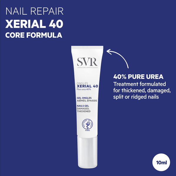 SVR XERIAL 40 - Brush-On Nail Repairing Treatment, 10ml