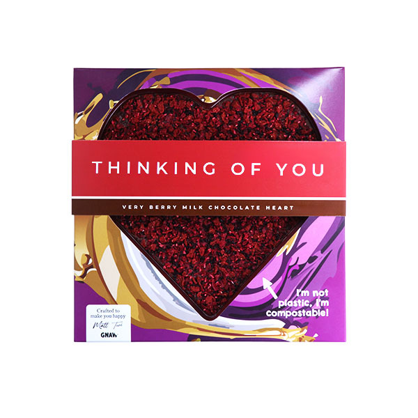 Gnaw Very Berry Chocolate Heart (Thinking of you), 200g