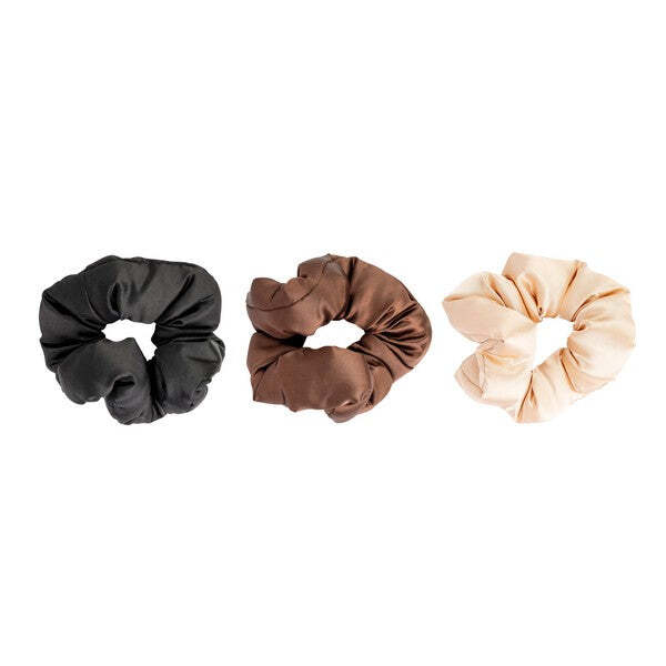 Brushworks Large Classic Cloud Scrunchies - 3 Pack