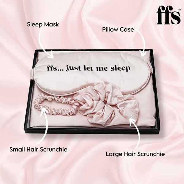 FFS Beauty Satin Sleep Set - Pink