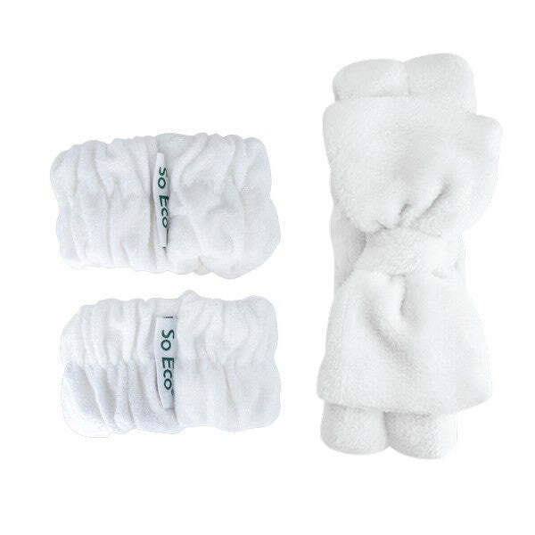 So Eco Makeup Headband & Wrist Wash Band Set