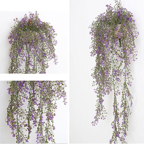 Livingandhome Realistic Artificial Hanging Vine Plants