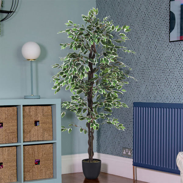 Livingandhome Artificial Ficus Tree Decorative Plant 180cm