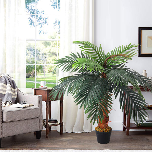 Livingandhome Artificial Potted Plant Palm Tree