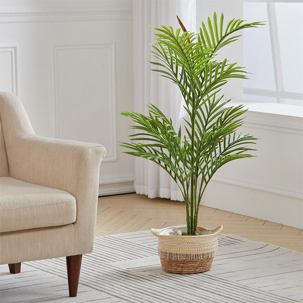 Livingandhome Artificial Potted Palm Tree 110cm