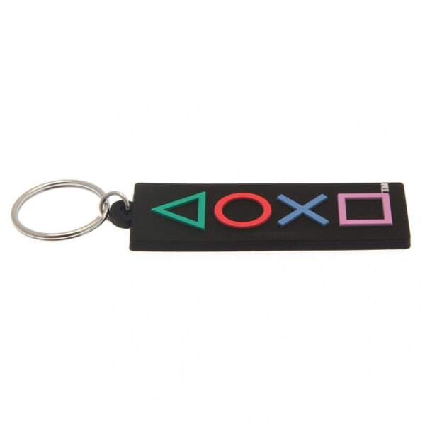 Playstation Shapes Rubber Keyring