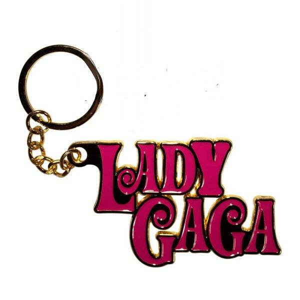 Lady Gaga Swirly Logo Keyring