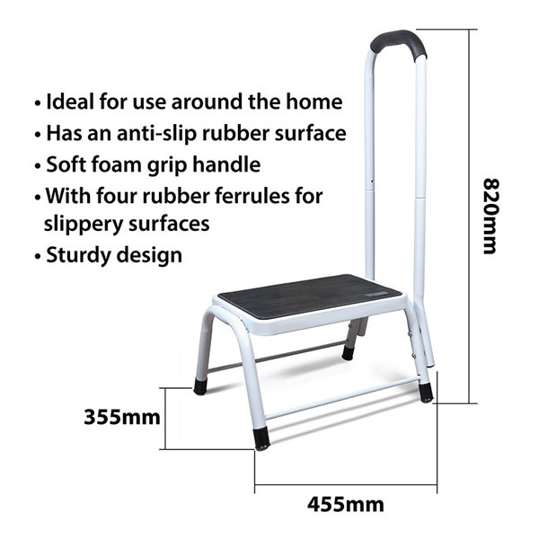 Aidapt Step Stool With Handrail