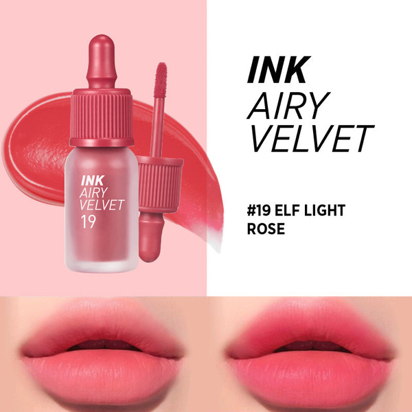 Peripera Ink Airy Velvet Lip Tint #19 Elf Light Rose 4g