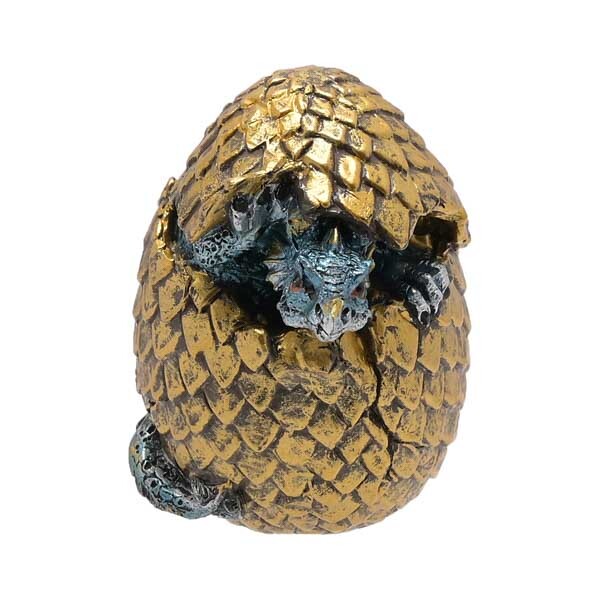 Hocus Pocus Orion Golden Dragon Egg Figurine