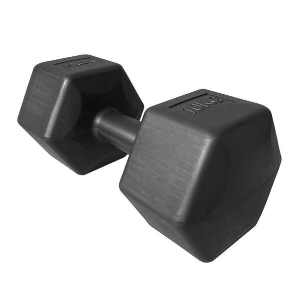 HXGN 2 x 10kg Hex Dumbbells