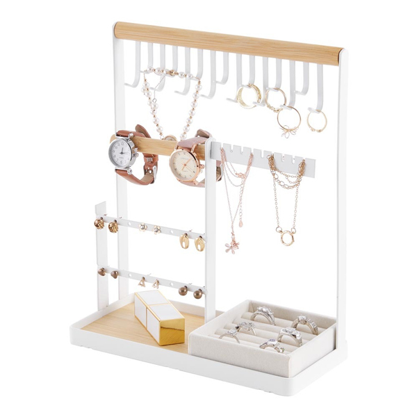 Livingandhome Stylish Jewelry Display Stand with 3 tiers