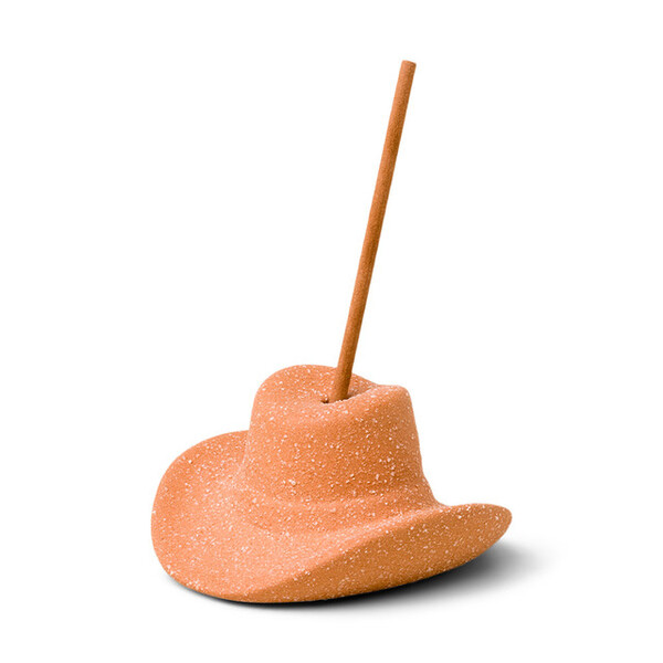 Paddywax Cowboy Hat Incense Holder Teak & Tabacco