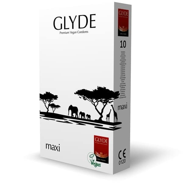 Glyde Ultra Extra Large & Wide Vegan Condoms 10 Pack