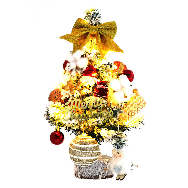 Livingandhome Tabletop Christmas Tree With LED Light Small