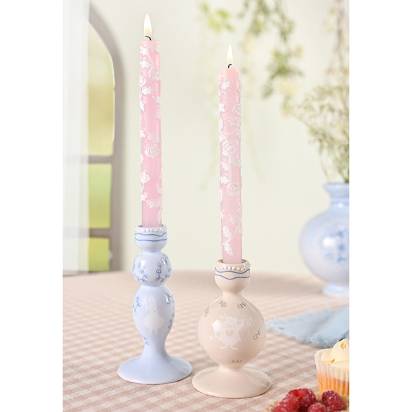 Disney Alice in Wonderland Set of 2 Taper Candle Holders