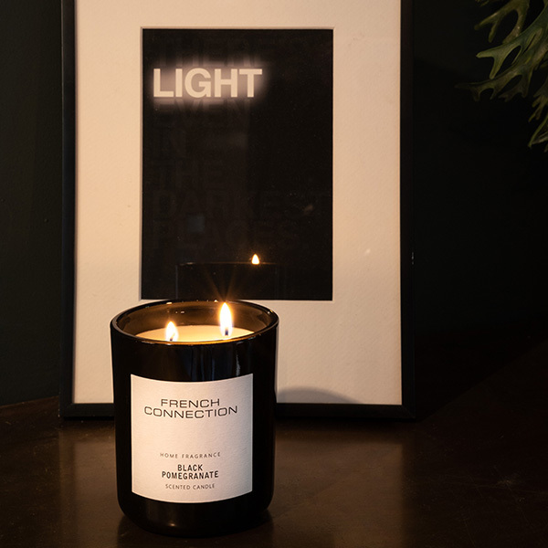 French Connection Black Collection Black Pomegranate Candle 158g