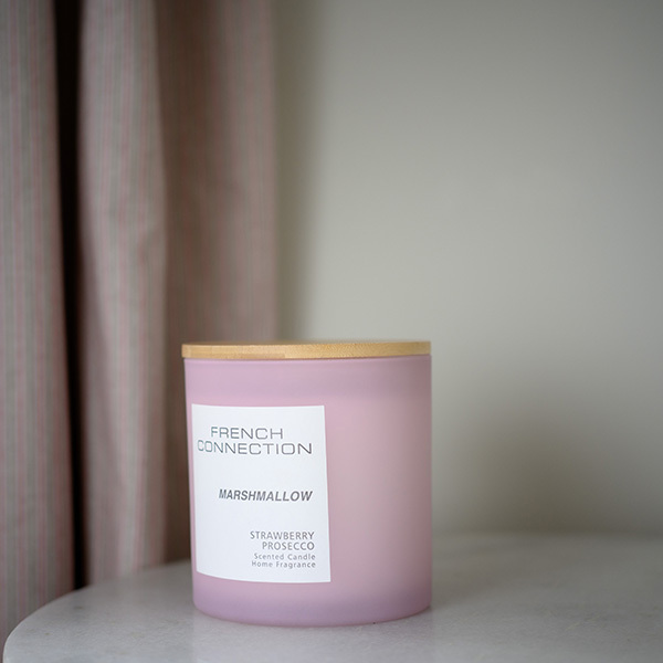 French Connection Pastel Range Strawberry Prosecco Candle 200g