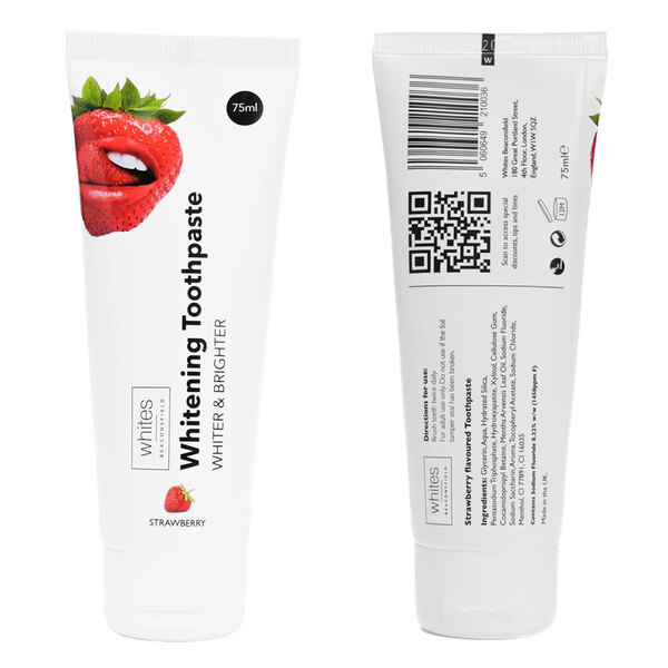 Whites Beaconsfield Teeth Whitening Toothpaste Strawberry