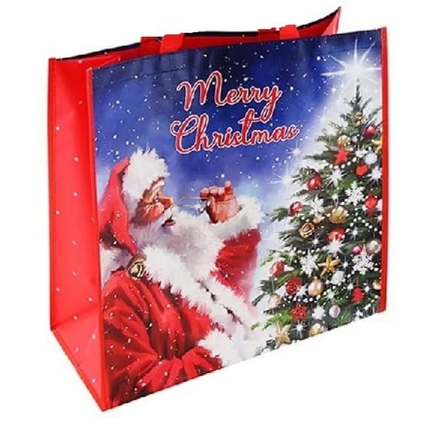 Eurowrap Traditional Santa Jumbo Woven Gift Bag (Pack of 12)