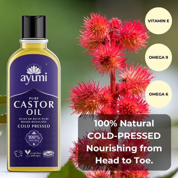 Ayumi Pure Castor Oil for Hair & Eyelashes 150ml