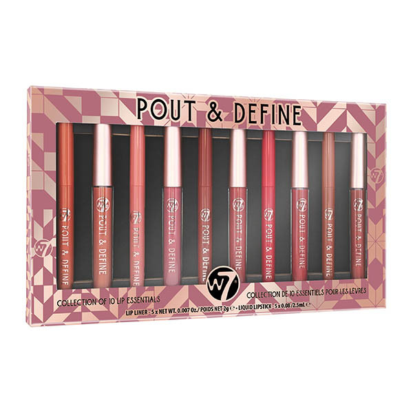 W7 Pout & Define Lipstick Gift Set