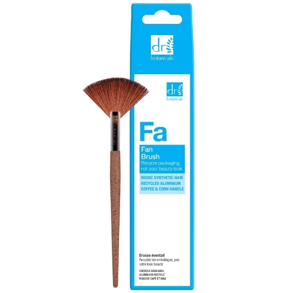 Dr Botanicals Coffee Ground Fan Brush Twin Value Pack