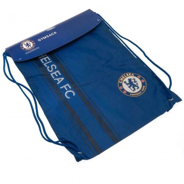 Chelsea FC Striped Drawstring Bag