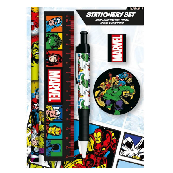 Marvel Classic Comics Stationery Set (21cm x 1.6cm x 8.5cm)