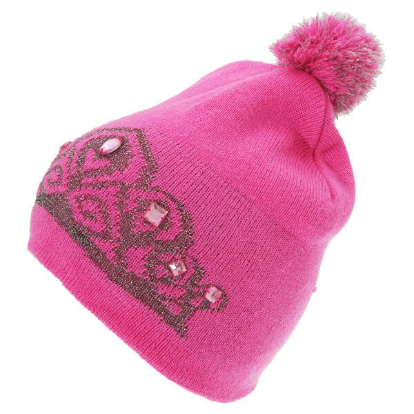 FLOSO Womens Tiara Pattern Winter Beanie Bobble Hat